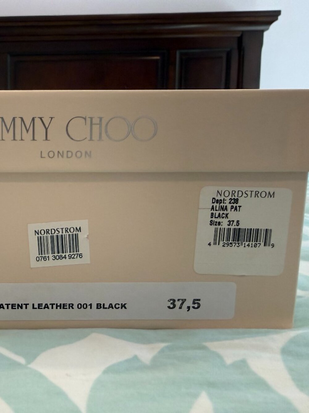 JImmy Choo Alina Pat Shoes Size 37.5 - Picture 8 of 9